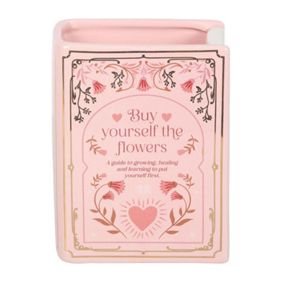 Something Different Buy Yourself The Flowers Book Vase Pink (One Size) from B&Q