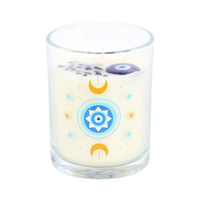 Something Different Under Watchful Eyes White Rose Candle Blue (One Size) from B&Q