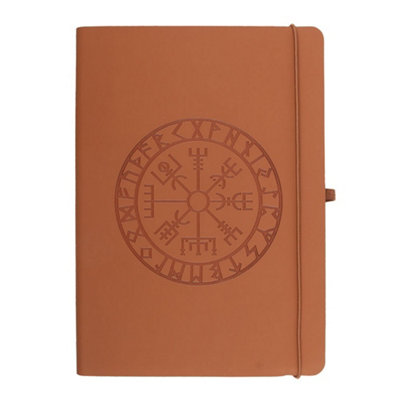Something Different Viking Comp Faux Leather A5 Notebook & Pen Brown (One Size) from B&Q