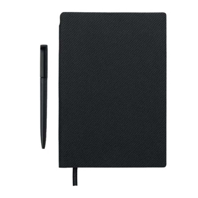 Midocean Nota A5 Notebook With Pen Black (One Size) from B&Q