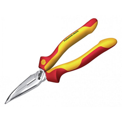 Wiha Professional Electric Bent Needle Nose Pliers 200mm Multi Colour (One Size) from B&Q