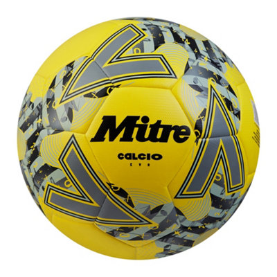 Mitre Calcio Evo 24 Football Fluro Yellow/black/grey (3) from B&Q