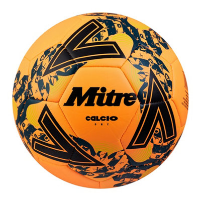 Mitre Calcio 24 Football Fluorescent Orange/black (5) from B&Q