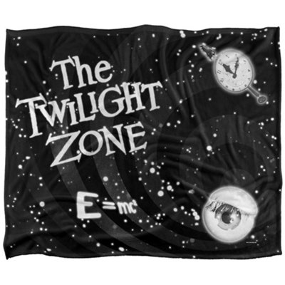 The Twilight Zone Another Dimension Silky Supersoft Blanket Black/white (One Size) from B&Q