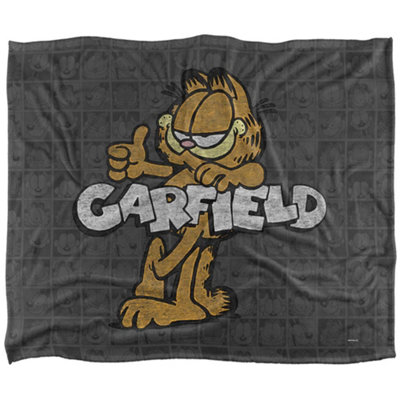 Garfield Silky Retro Supersoft Blanket Multicoloured (One Size) from B&Q