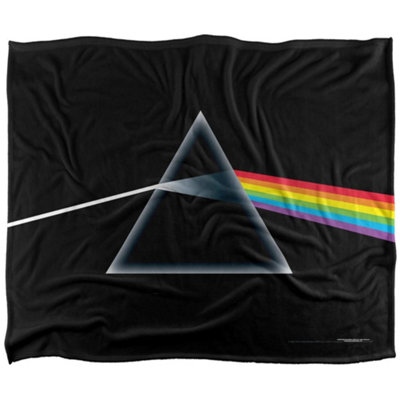  - Pink Floyd Dark Side Of The Moon Silky Supersoft Blanket Black/multicoloured (One Size)