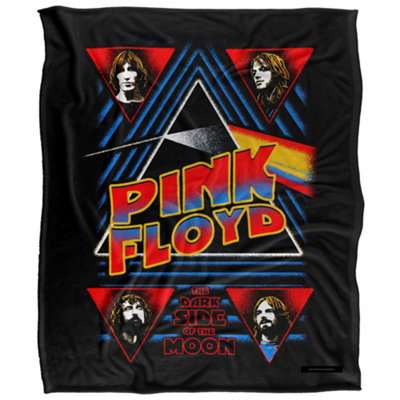  - Pink Floyd Dark Side Silky Supersoft Blanket Black/multicoloured (One Size)