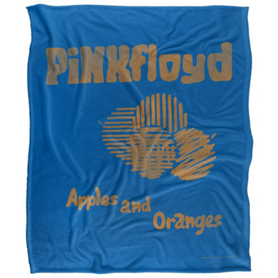  - Pink Floyd Apples And Oranges Silky Supersoft Blanket Blue/gold (One Size)