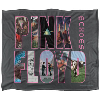  - Pink Floyd Silky Cover Supersoft Blanket Grey/multicoloured (One Size)