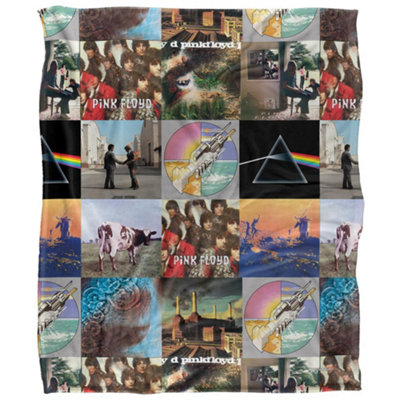  - Pink Floyd Silky Album Cover Supersoft Blanket Multicoloured (One Size)