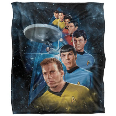 Star Trek Among The Stars Silky Supersoft Blanket Multicoloured (One Size) from B&Q