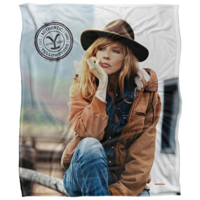 Yellowstone Deep Thought Silky Beth Dutton Supersoft Blanket Multicoloured (One Size) from B&Q