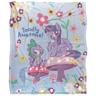 My Little Pony Toadly Awesome Silky Supersoft Blanket Multicoloured (One Size) from B&Q