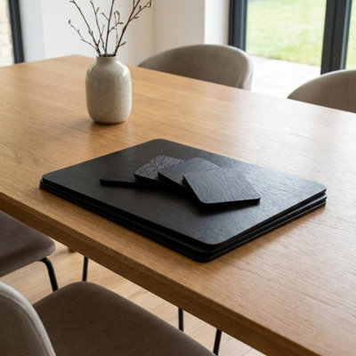 Garden Greatness Urban Placemats Coaster Set Wood from B&Q