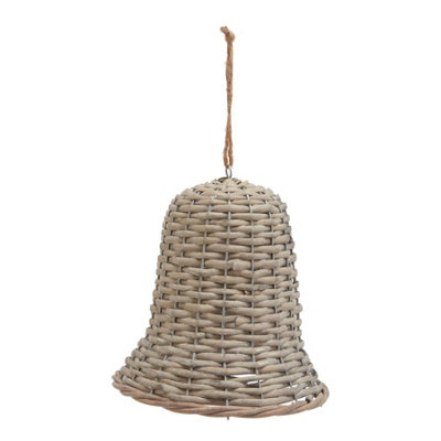 Hill Interiors The Noel Collection Wicker Bell Christmas Decoration Brown (20Cm X 12Cm X 12Cm) from B&Q