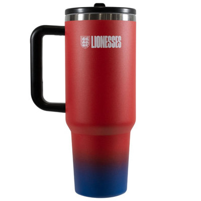 England Fa Lionesses 1.2L Tumbler Red/blue/black (One Size) from B&Q