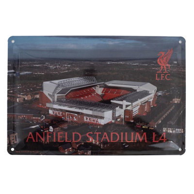 Liverpool Fc Metal Stadium Sign Multicoloured (One Size) from B&Q