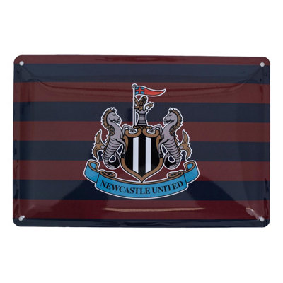 Newcastle United Fc Retro Sign - Maroon/Blue/Grey - Image 3