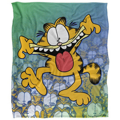 Garfield Silky Face Supersoft Blanket Yellow/multicoloured (One Size) from B&Q