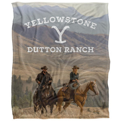 Yellowstone Silky Horse Riding Rip & Beth Supersoft Blanket Multicoloured (One Size) from B&Q
