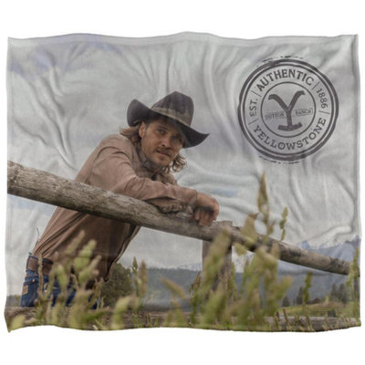 Yellowstone On The Fence Silky Kayce Dutton Supersoft Blanket Multicoloured (One Size) from B&Q