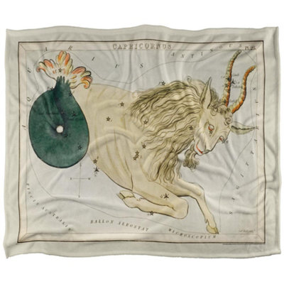 Graffitee Studios Vintage Capricorn Supersoft Blanket Multicoloured (60In X 50In)