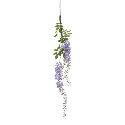 Hill Interiors Wisteria Spray Christmas Decoration Green/purple (180Cm) from B&Q