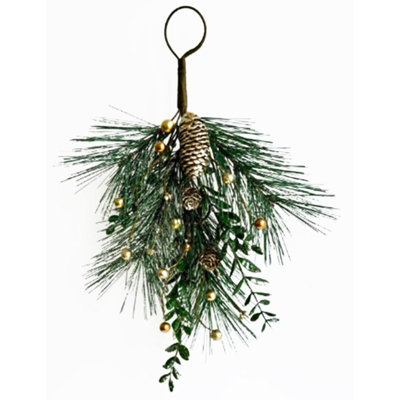 Hill Interiors Unisex Green Pinne Christmas Dration In - Image 6