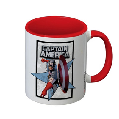 Captain America Unisex White Super Hero Inner Two Tone Mug In - Image 3