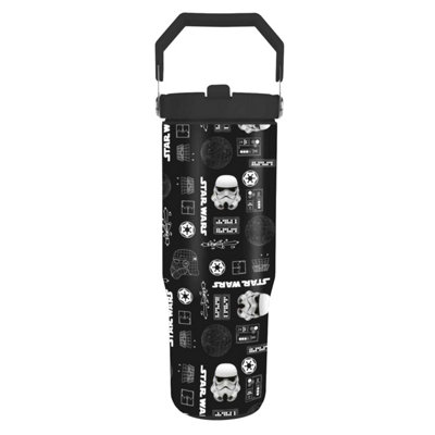 B&Q -  Tech Darth Vader & Stormtrooper 880Ml Tumbler Black/white (One Size)