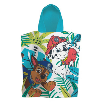  - Paw Patrol Childrens/kids Jungle Hooded Towel Multicoloured (One Size)