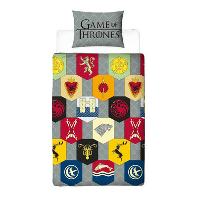 Game Of Thrones House Of The Dragon Reversible Duvet Set Multicoloured (Single) from B&Q