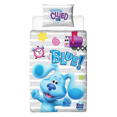 Blues Clues Reversible Blue Duvet Set Multicoloured (Single) from B&Q