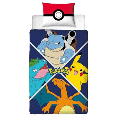 Pokemon Master Reversible Duvet Set Multicoloured (Single) from B&Q