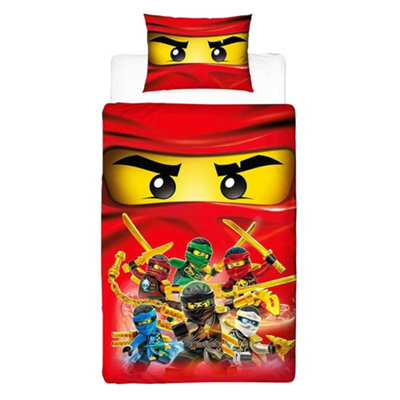 Lego Ninjago Reversible Duvet Set Multicoloured (Single) from B&Q