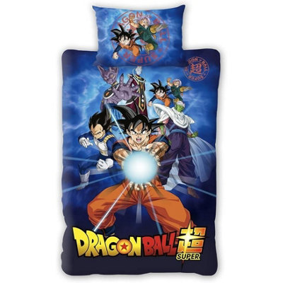 Dragon Ball Z Kamehameha Goku Reversible Duvet Set Multicoloured (Single)