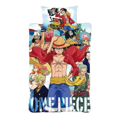 One Piece Unisex Multicolor Squad Reversible Duvet Set | Size: Single - Image 3