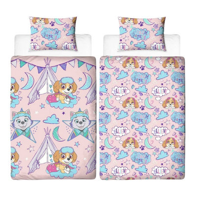 Paw Patrol Unisex Multi Sleepover Reversible Duvet Set Single - Image 3