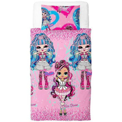  - Lol Surprise Queens Doll Reversible Duvet Set Multicoloured (Single)