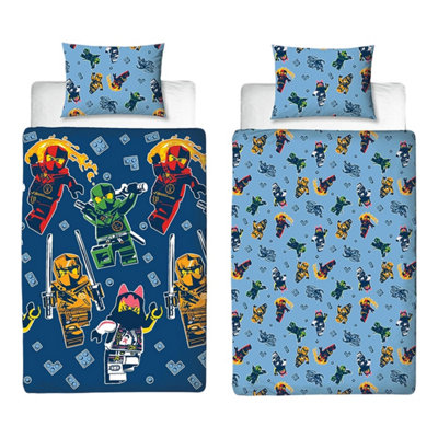 Lego Ninjago Reversible Duvet Set Multicoloured (Single) from B&Q