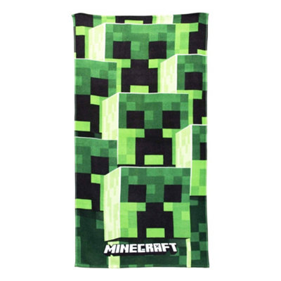 Minecraft Unisex Green Tower Towel In - Image 4