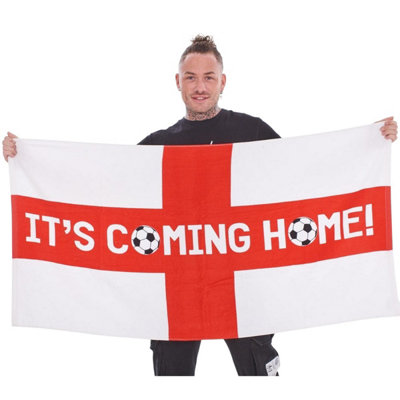 England Its Coming Home Football Towel White/red (One Size)
