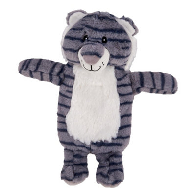 K Collection Tiger 3D 750Ml Hot Water Bottle And Cover Grey (One Size) from B&Q