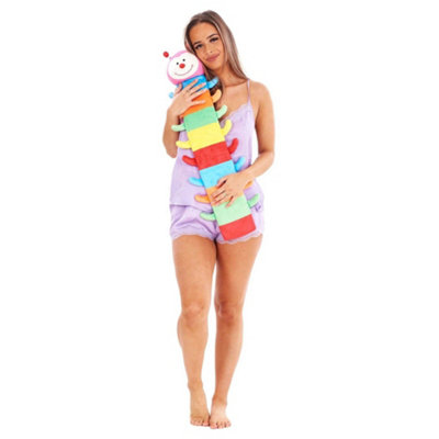B&Q K Collection Caterpillar Extra Long Hot Water Bottle And Cover Multicoloured (One ) 2L