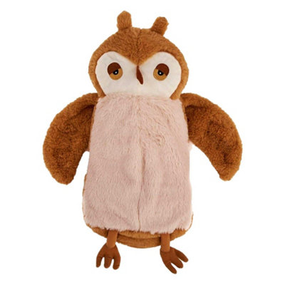 K Collection Owl 3D 750Ml Hot Water Bottle And Cover Brown/beige (One Size) from B&Q