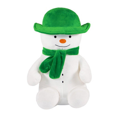B&Q White/Green K Collection Snowman 3D Hot Water Bottle And Cover (One ) 750Ml