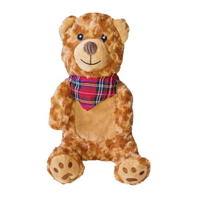 B&Q Brown K Collection Teddy Bear Hot Water Bottle And Cover (One ) 750Ml