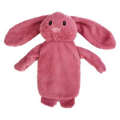 K Collection Bunny 3D 750Ml Hot Water Bottle And Cover Pink (One Size) from B&Q