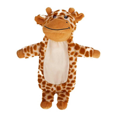 K Collection Giraffe 3D 750Ml Hot Water Bottle And Cover Brown/cream (One Size) from B&Q