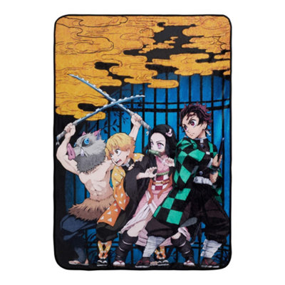 Demon Slayer Fleece Blanket Multicoloured (150Cm X 100Cm) from B&Q